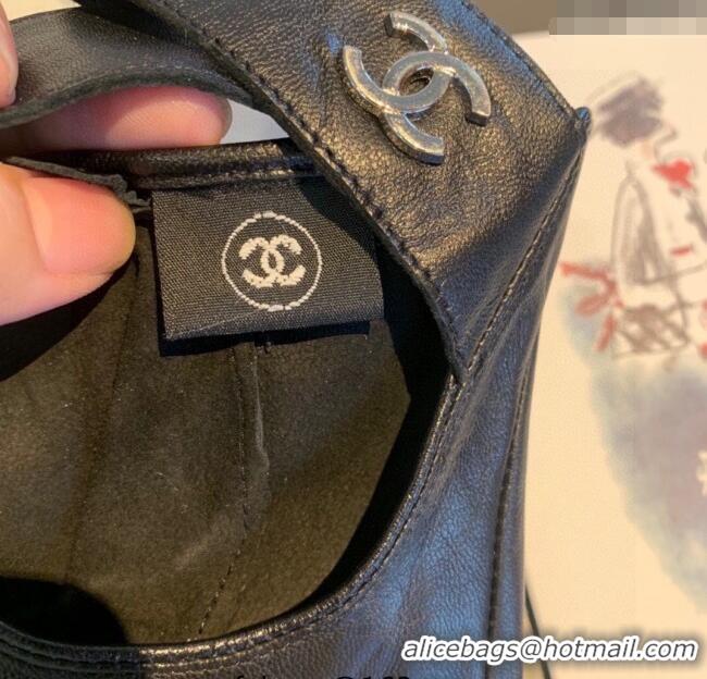 Super Quality Chanel Lambskin Short Gloves L 0105 Black 2025