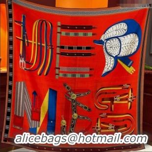 New Design Hermes Cashmere Silk Letters Equestres Shawl Scarf 140x140cm H1502 Orange 2026