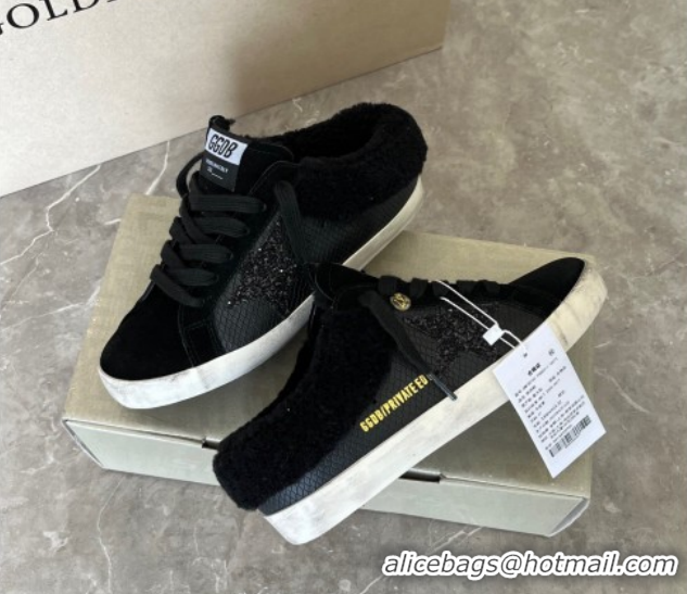 Classic Hot Golden Goose Women's Super-Star Sabots Sneaker in Mesh and Suede GGDB103102 1031058