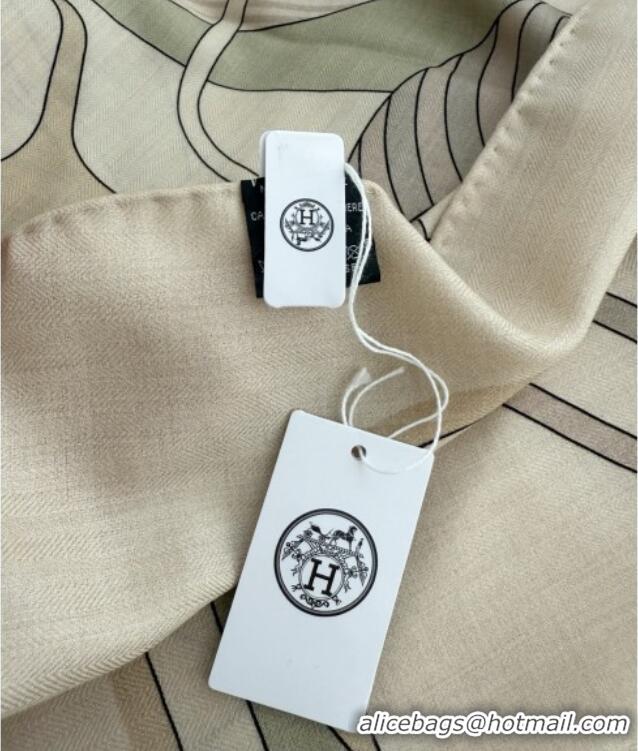 Promotional Hermes Cashmere Silk Thalassa Shawl Scarf 140x140cm H1505 Beige 2026 Top