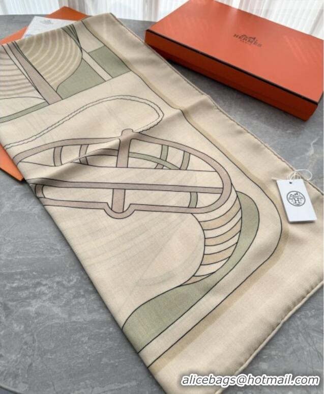 Promotional Hermes Cashmere Silk Thalassa Shawl Scarf 140x140cm H1505 Beige 2026 Top
