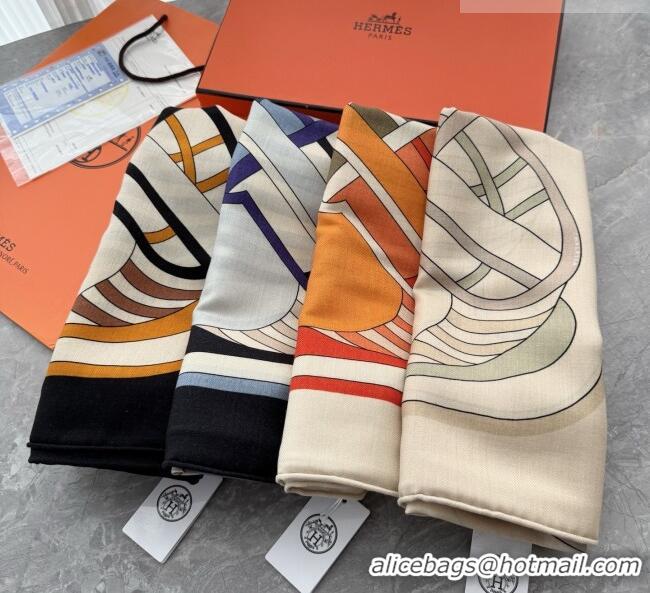 Promotional Hermes Cashmere Silk Thalassa Shawl Scarf 140x140cm H1505 Beige 2026 Top