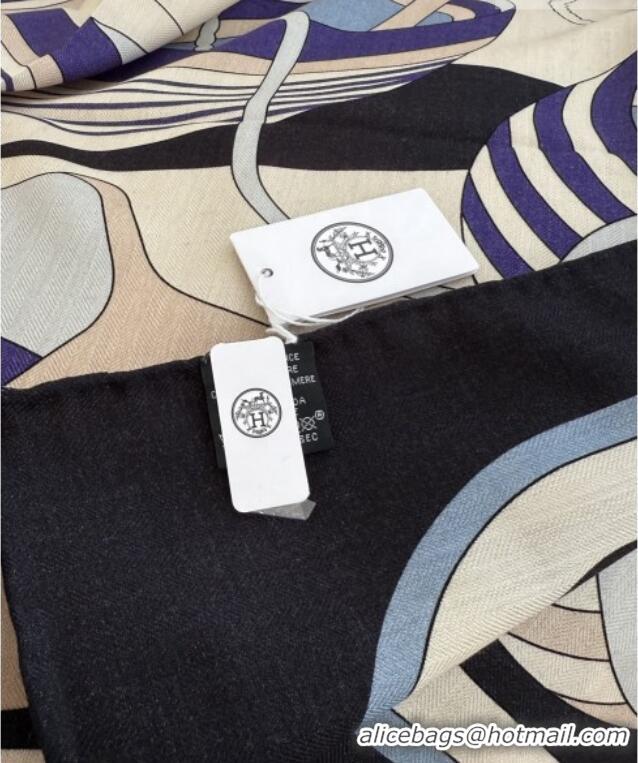 New Design Hermes Cashmere Silk Thalassa Shawl Scarf 140x140cm H1505 Blue 2026 Top