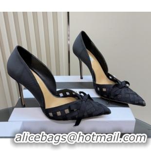Classic Hot Aquazzura Mesh Pumps 10cm Heel A091607 Black 5091607