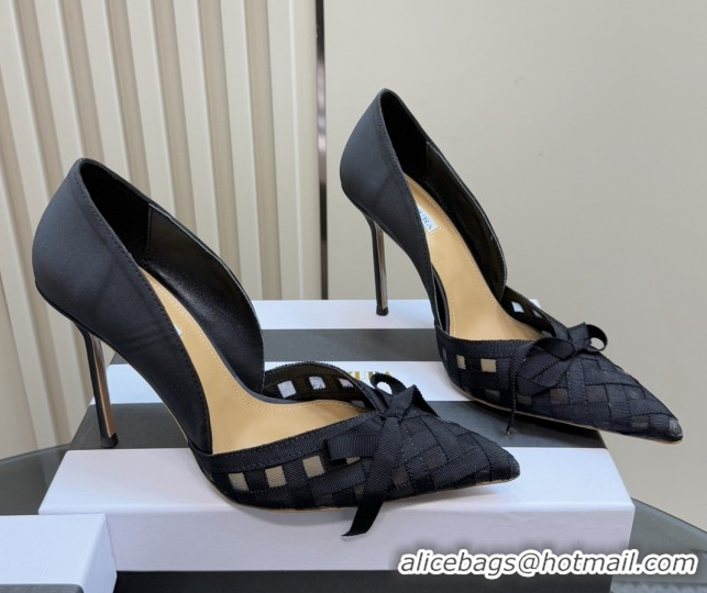 Classic Hot Aquazzura Mesh Pumps 10cm Heel A091607 Black 5091607