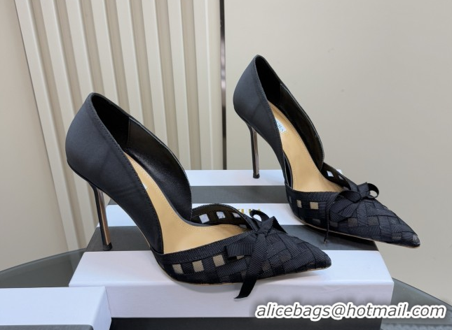Classic Hot Aquazzura Mesh Pumps 10cm Heel A091607 Black 5091607