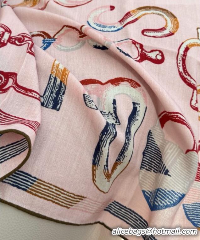 Top Quality Hermes Inventaire Poetique Pour un Conte Sellier Shawl 140 Scarf 140x140cm H1513 Pink 2026 Top