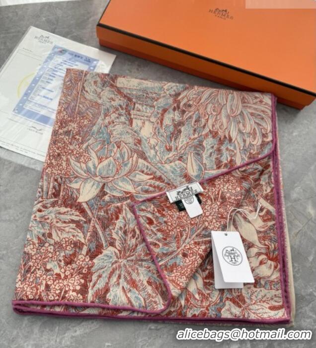 Most Popular Hermes Cashmere Silk Shawl Scarf 140x140cm H1518 Red 2026 Top