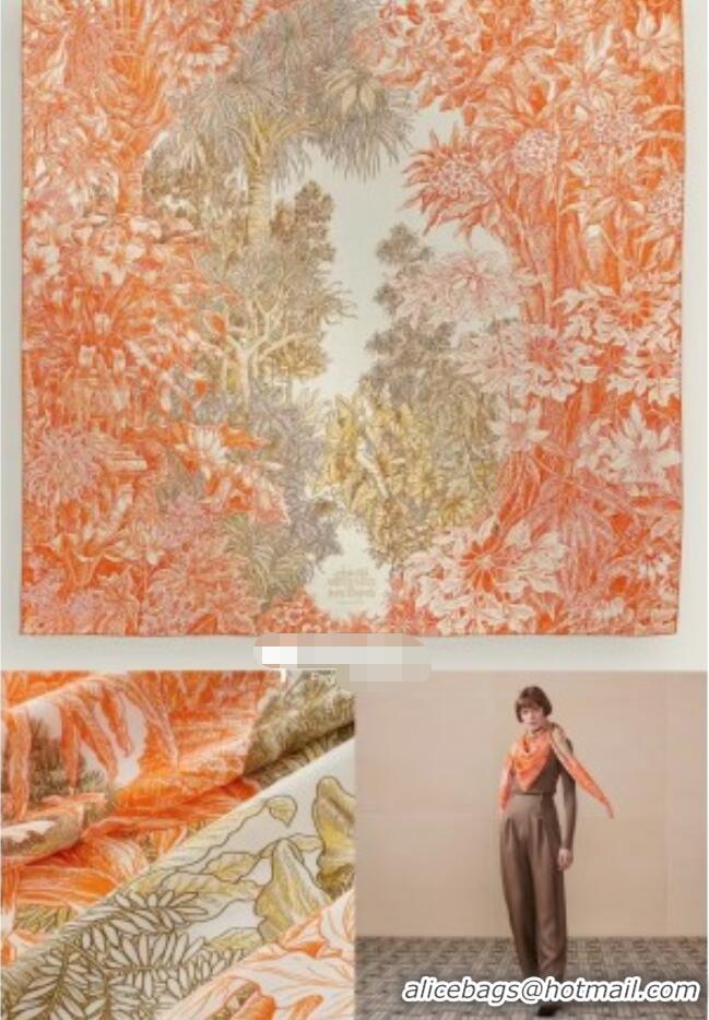 Good Product Hermes Cashmere Silk Shawl Scarf 140x140cm H1519 Orange 2026 Top