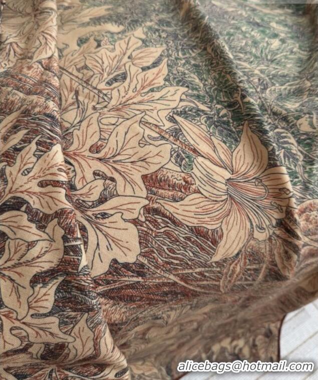 Pretty Style Hermes Cashmere Silk Shawl Scarf 140x140cm H1521 Brown 2026 Top