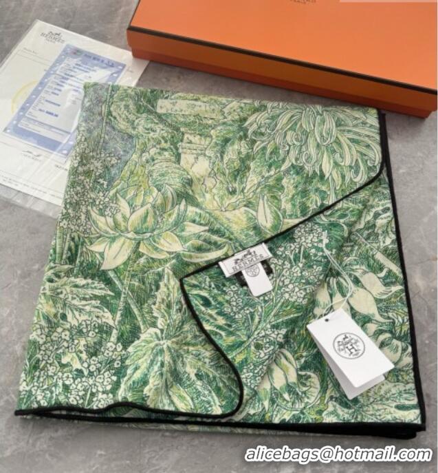 Cheap Price Hermes Cashmere Silk Shawl Scarf 140x140cm H1522 Green 2026 Top
