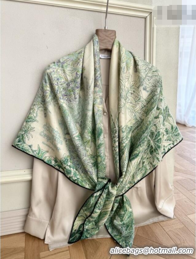 Cheap Price Hermes Cashmere Silk Shawl Scarf 140x140cm H1522 Green 2026 Top