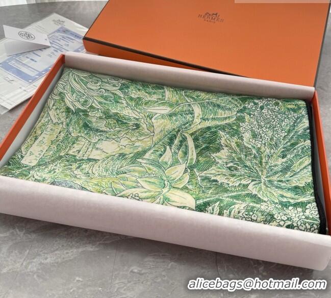 Cheap Price Hermes Cashmere Silk Shawl Scarf 140x140cm H1522 Green 2026 Top