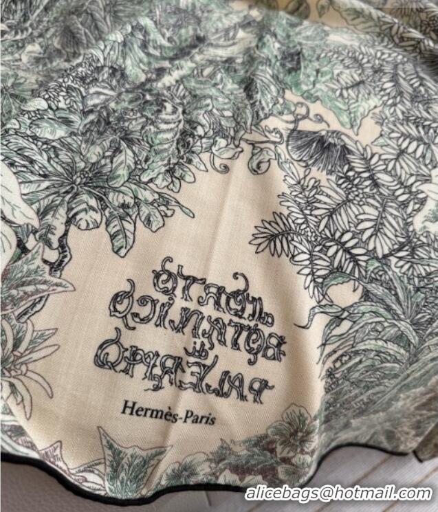 Traditional Specials Hermes Cashmere Silk Shawl Scarf 140x140cm H1523 Beige 2026 Top