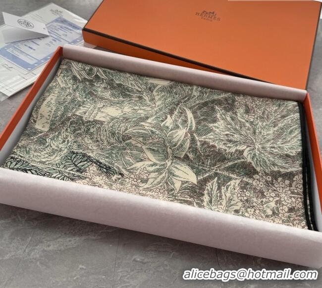 Traditional Specials Hermes Cashmere Silk Shawl Scarf 140x140cm H1523 Beige 2026 Top