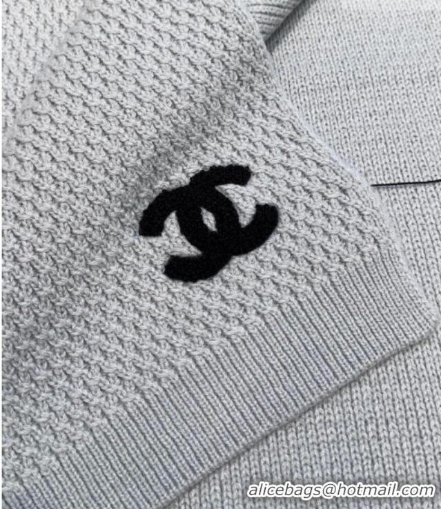 Inexpensive Chanel Cashmere Wool Long Scarf 30x175cm CH010603 Grey 2026