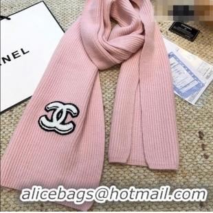 Promotional Chanel Wool Cashmere Long Scarf 30x175cm CH010605 Pink 2026