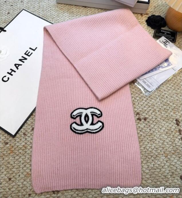 Promotional Chanel Wool Cashmere Long Scarf 30x175cm CH010605 Pink 2026