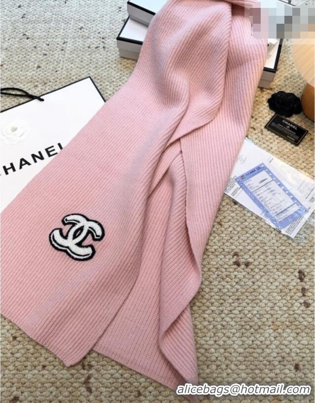 Promotional Chanel Wool Cashmere Long Scarf 30x175cm CH010605 Pink 2026