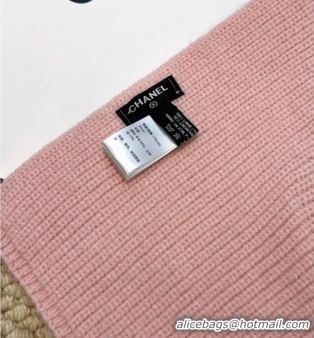 Promotional Chanel Wool Cashmere Long Scarf 30x175cm CH010605 Pink 2026