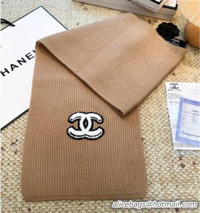 Big Discount Chanel Wool Cashmere Long Scarf 30x175cm CH010605 Brown 2026