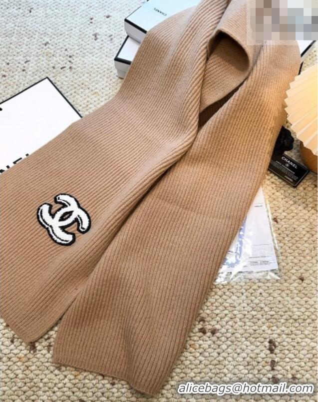 Big Discount Chanel Wool Cashmere Long Scarf 30x175cm CH010605 Brown 2026