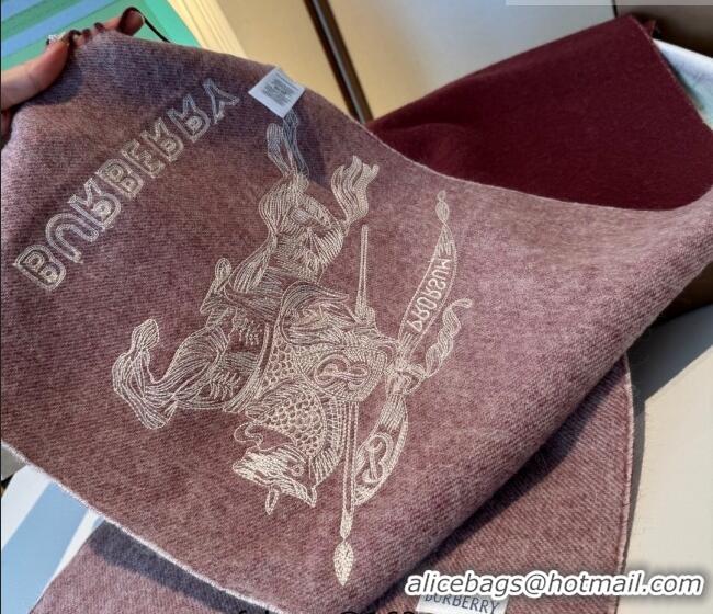 Promotional Burberry Cashmere Long Scarf 30x200cm BR010601 Burgundy 2026
