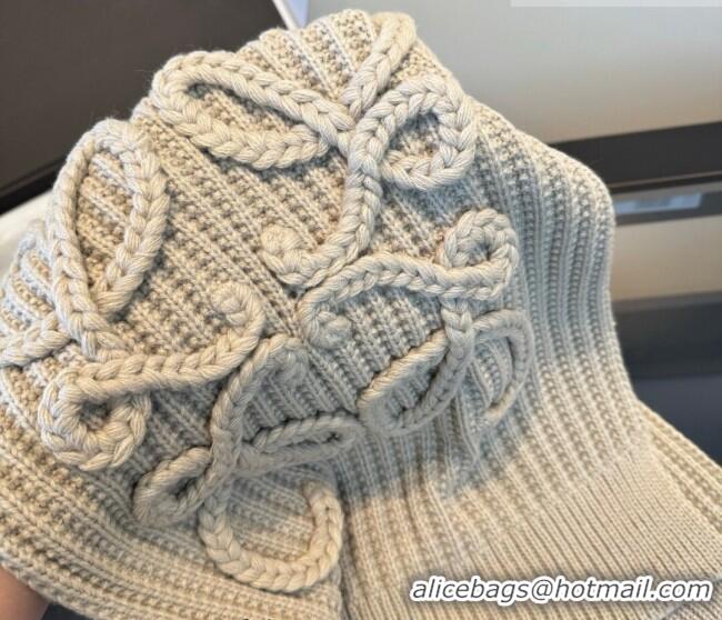 Reasonable Price Loewe Cashmere Long Scarf 35x180cm LW010603 Grey 2026