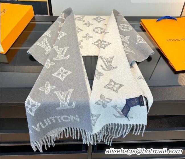 Super Quality Louis Vuitton Cashmere Wool Long Scarf 40x180cm LV010604 Grey 2026