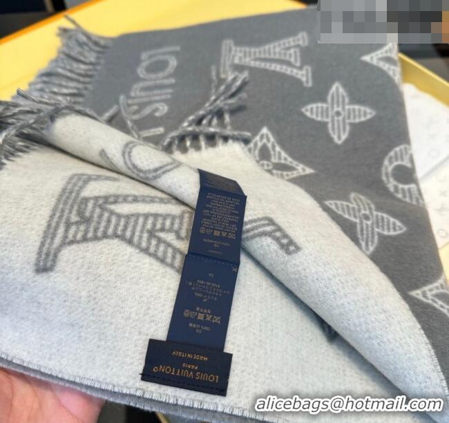 Super Quality Louis Vuitton Cashmere Wool Long Scarf 40x180cm LV010604 Grey 2026