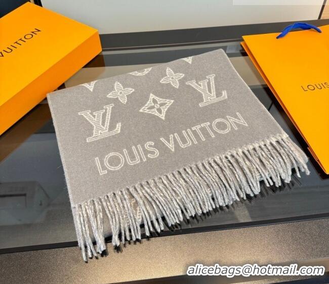 Super Quality Louis Vuitton Cashmere Wool Long Scarf 40x180cm LV010604 Grey 2026