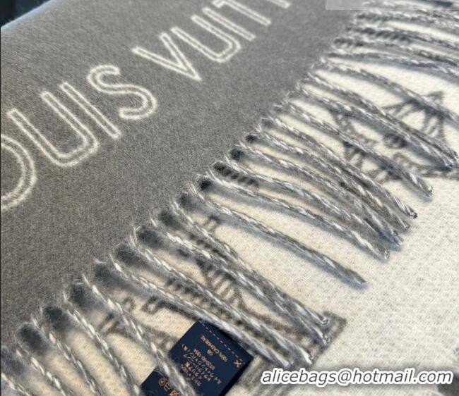 Super Quality Louis Vuitton Cashmere Wool Long Scarf 40x180cm LV010604 Grey 2026