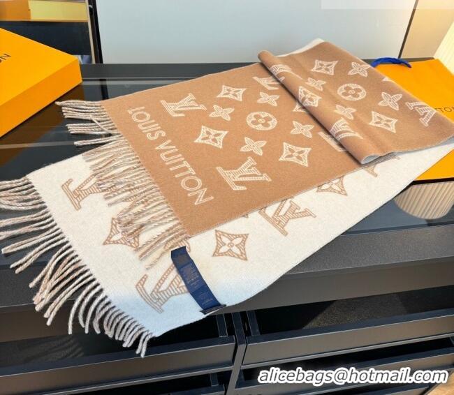Buy Fashionable Louis Vuitton Cashmere Wool Long Scarf 40x180cm LV010604 Beige 2026