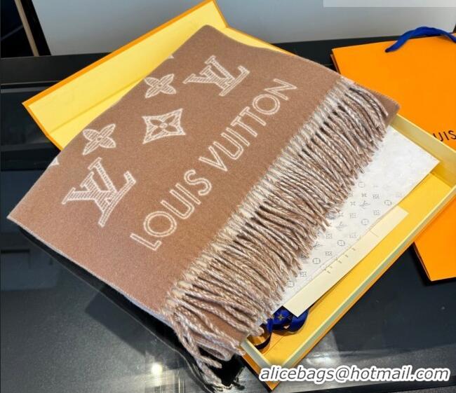 Buy Fashionable Louis Vuitton Cashmere Wool Long Scarf 40x180cm LV010604 Beige 2026