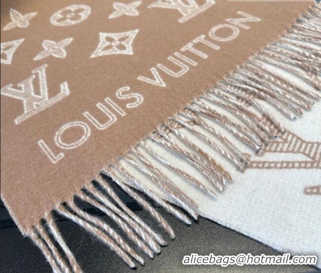 Buy Fashionable Louis Vuitton Cashmere Wool Long Scarf 40x180cm LV010604 Beige 2026