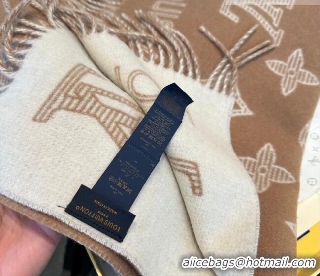 Buy Fashionable Louis Vuitton Cashmere Wool Long Scarf 40x180cm LV010604 Beige 2026