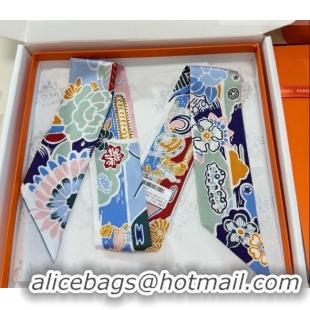Promotional Hermes Couleur Silk Twilly Bandeau Scarf 5x86cm 6058 Blue 2026