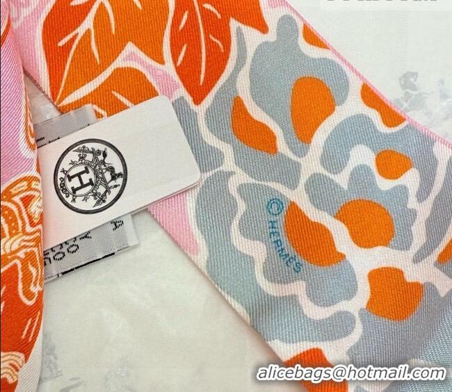 Traditional Specials Hermes Couleur Silk Twilly Bandeau Scarf 5x86cm 6058 Orange 2026