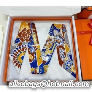 Luxury Discount Hermes Couleur Silk Twilly Bandeau Scarf 5x86cm 6058 Brown 2026