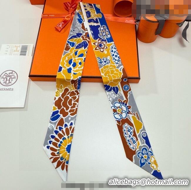 Luxury Discount Hermes Couleur Silk Twilly Bandeau Scarf 5x86cm 6058 Brown 2026