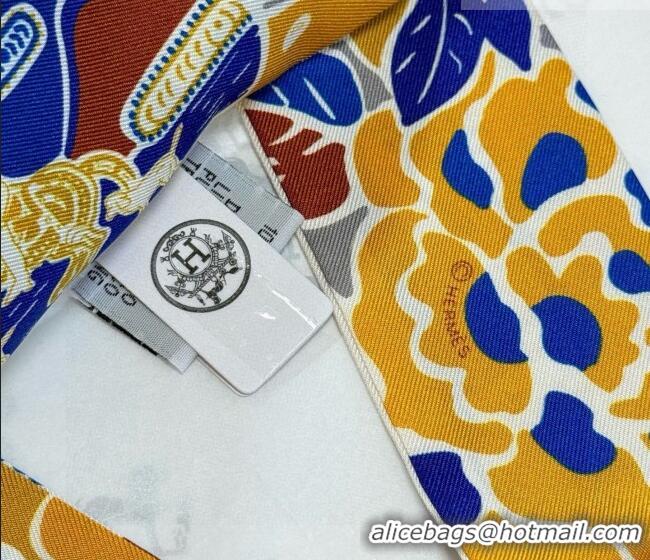 Luxury Discount Hermes Couleur Silk Twilly Bandeau Scarf 5x86cm 6058 Brown 2026
