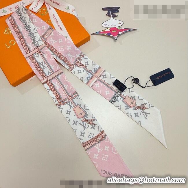 Good Looking Louis Vuitton Monogram Confidential Bandeau Silk Scarf 6x120cm M78655 Pink 2026