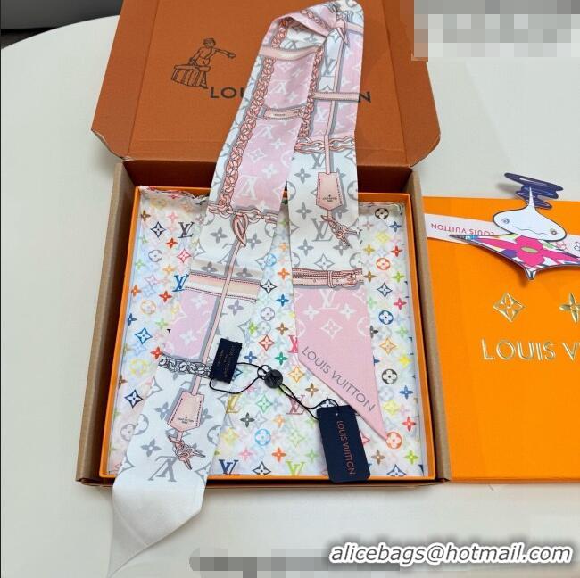 Good Looking Louis Vuitton Monogram Confidential Bandeau Silk Scarf 6x120cm M78655 Pink 2026