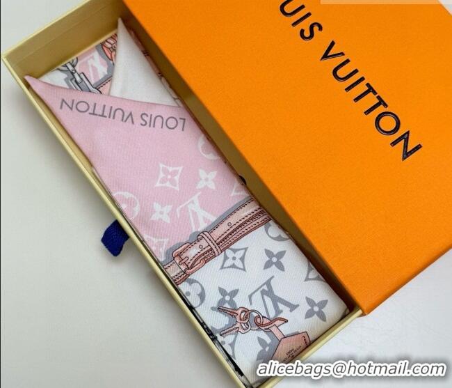 Good Looking Louis Vuitton Monogram Confidential Bandeau Silk Scarf 6x120cm M78655 Pink 2026