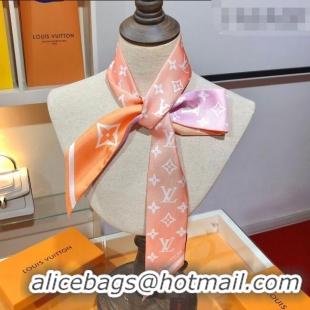 Reasonable Price Louis Vuitton LV Aurora Nano Bandeau Silk Scarf 5x120cm M79580 Pink/Purple 2026