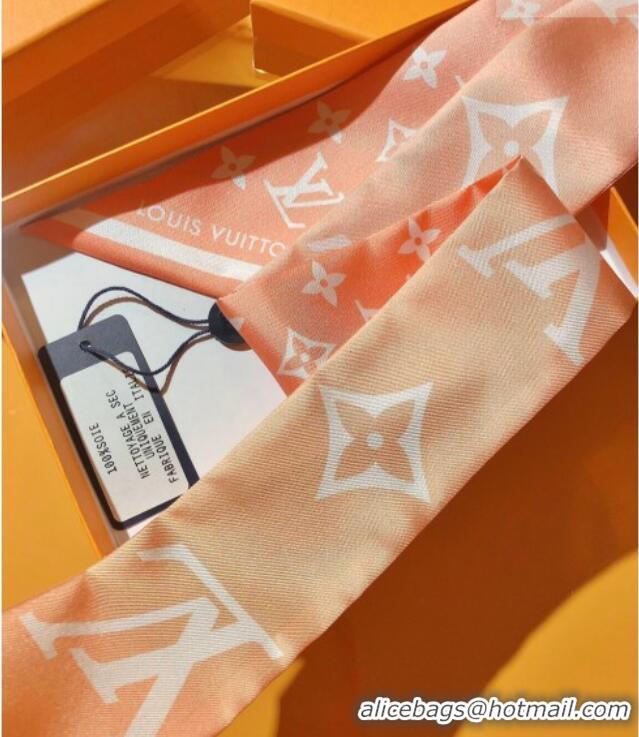 Reasonable Price Louis Vuitton LV Aurora Nano Bandeau Silk Scarf 5x120cm M79580 Pink/Purple 2026