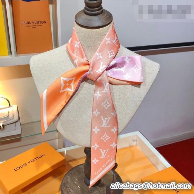 Reasonable Price Louis Vuitton LV Aurora Nano Bandeau Silk Scarf 5x120cm M79580 Pink/Purple 2026