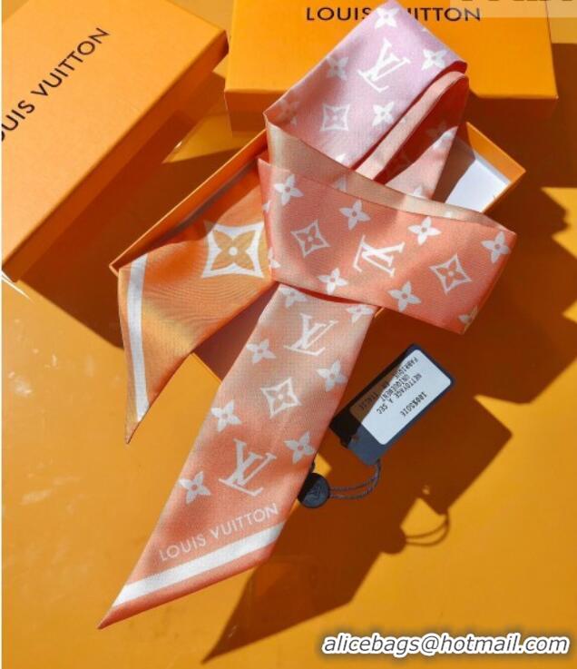 Reasonable Price Louis Vuitton LV Aurora Nano Bandeau Silk Scarf 5x120cm M79580 Pink/Purple 2026