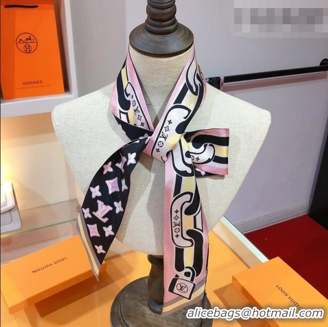 Top Quality Louis Vuitton Bejewelled BB Bandeau Silk Scarf 5x120cm M78854 Black 2026