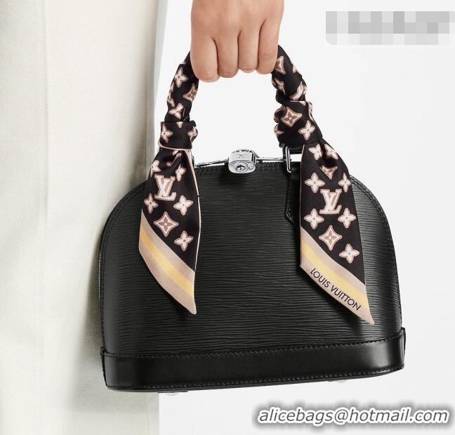 Top Quality Louis Vuitton Bejewelled BB Bandeau Silk Scarf 5x120cm M78854 Black 2026